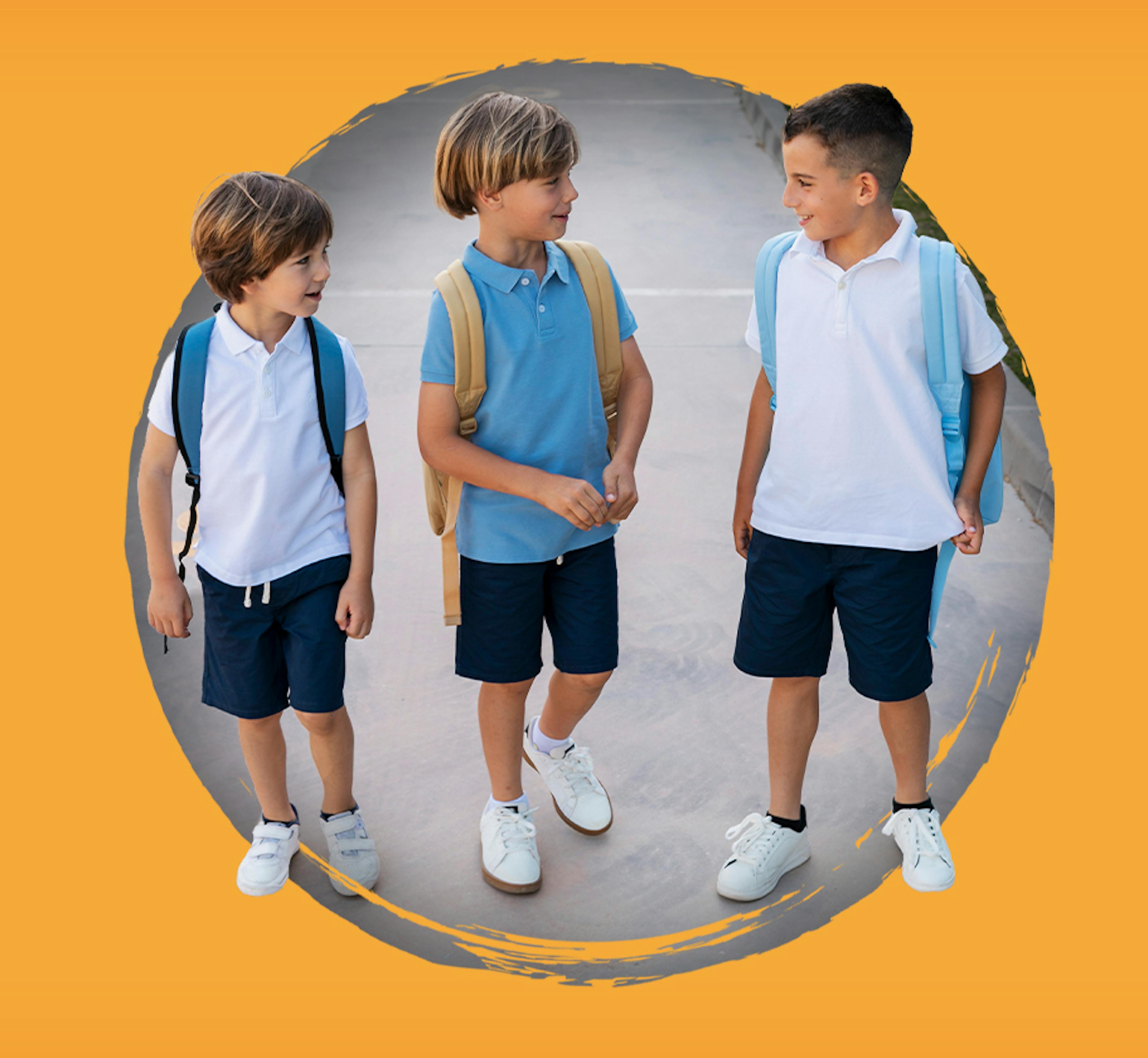 Imagen de niños en el cole