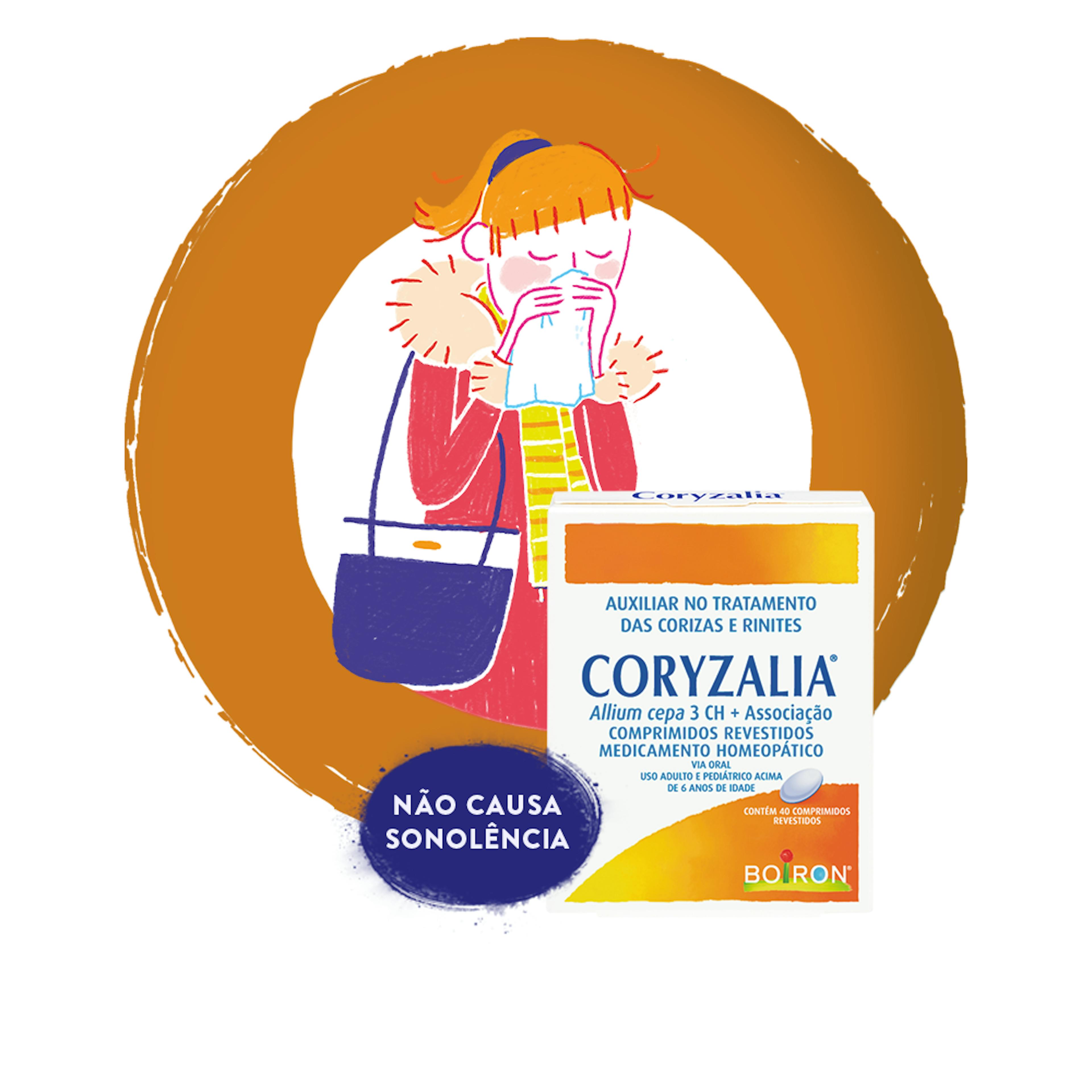 Coryzalia - mulher com rinite