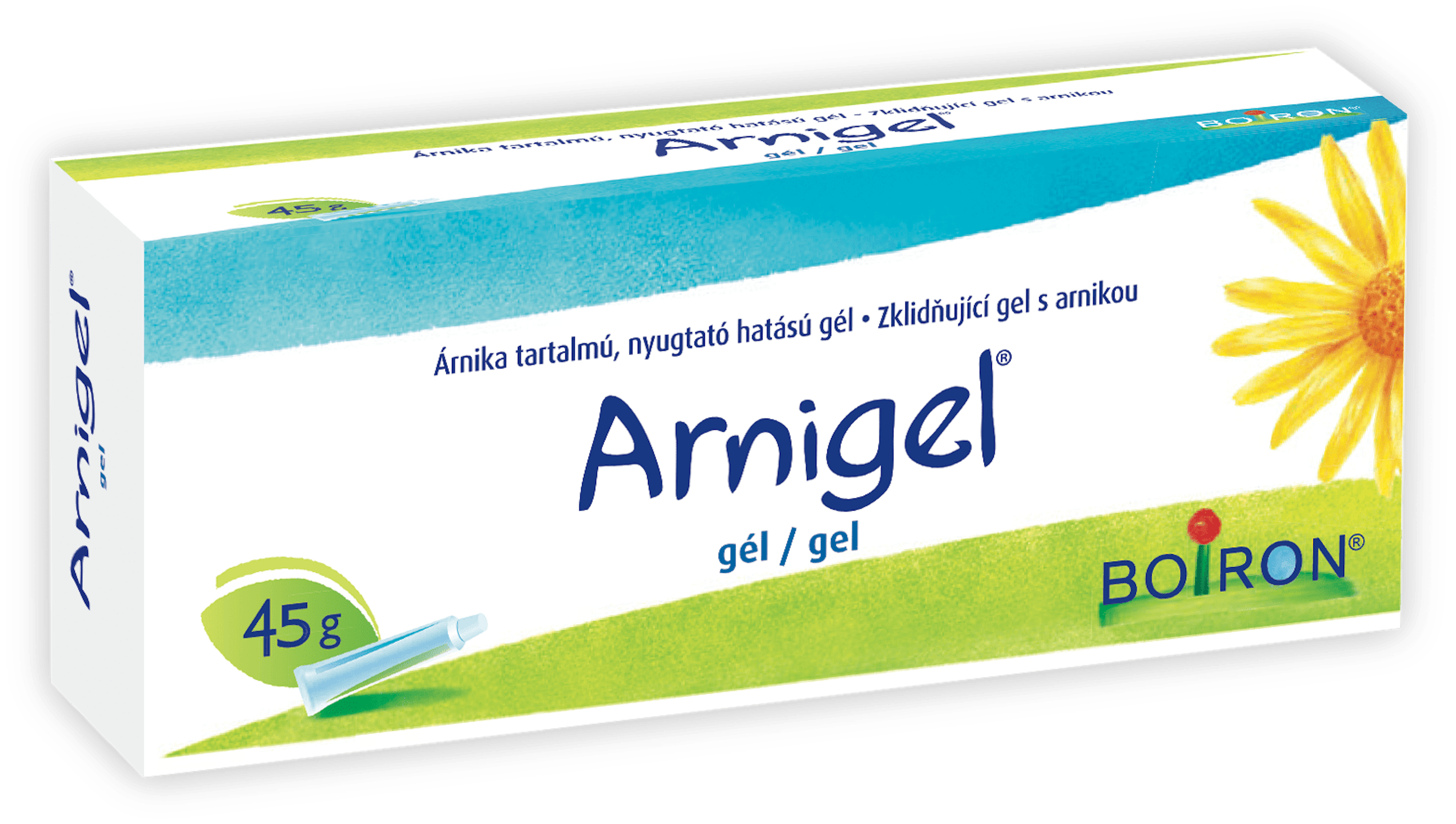 ARNIGEL® obsahuje výtažky z rostliny Arnica montana se zklidňujícími účinky. Zklidňující gel s arnikou. 