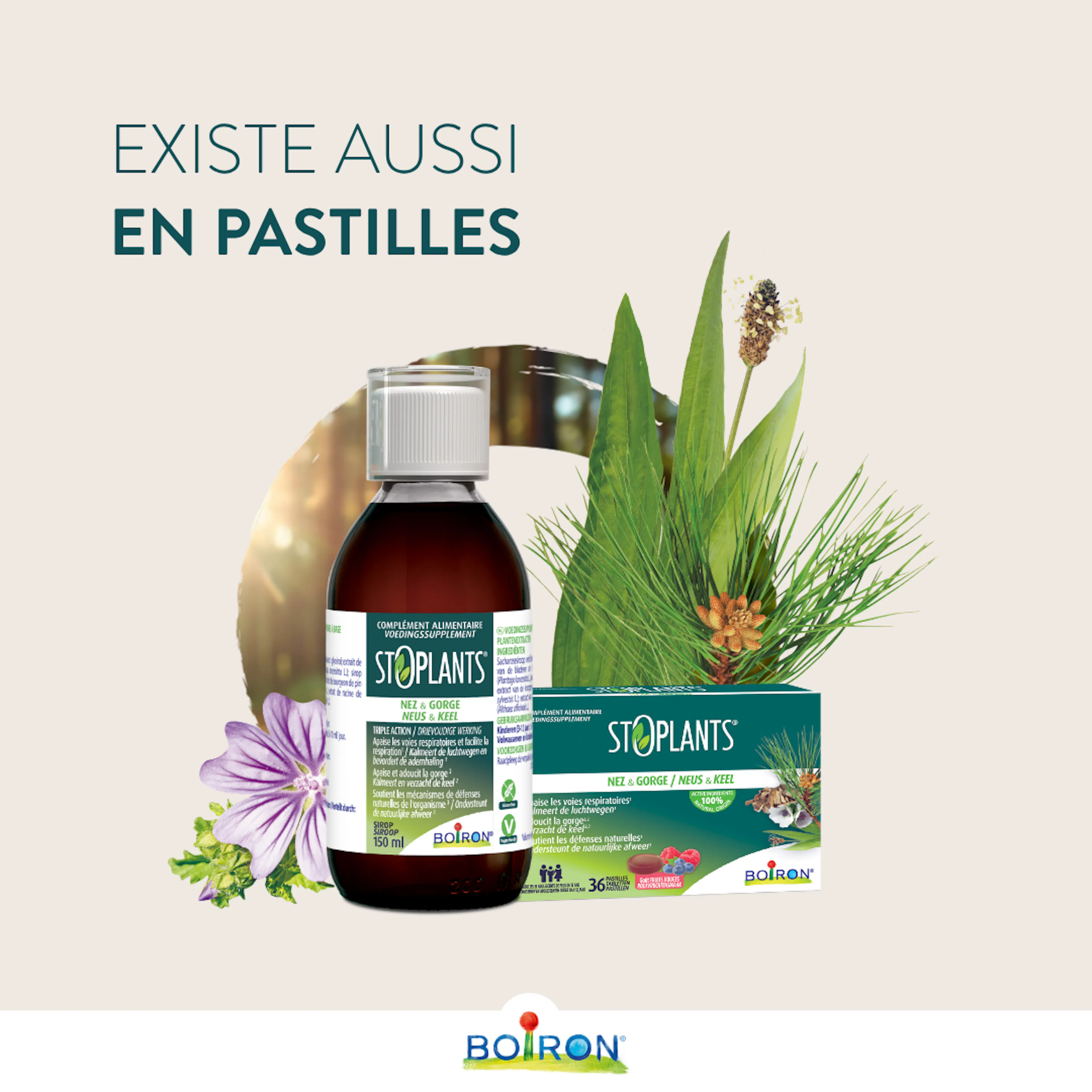 Comparatif StoPlants Nez & Gorge sirop et pastilles