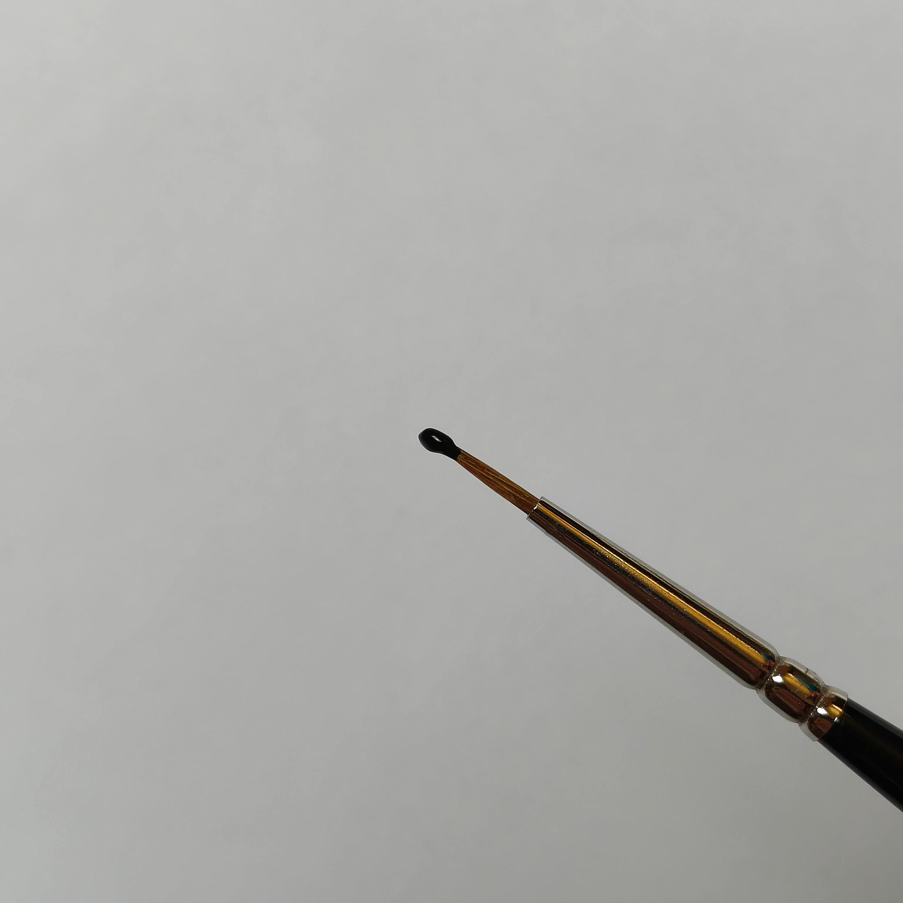 Четкица са црном бојом