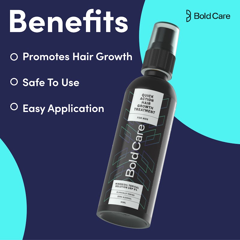 Minoxidil 5% Topical Solution for Men, 60ml | Bold Care™