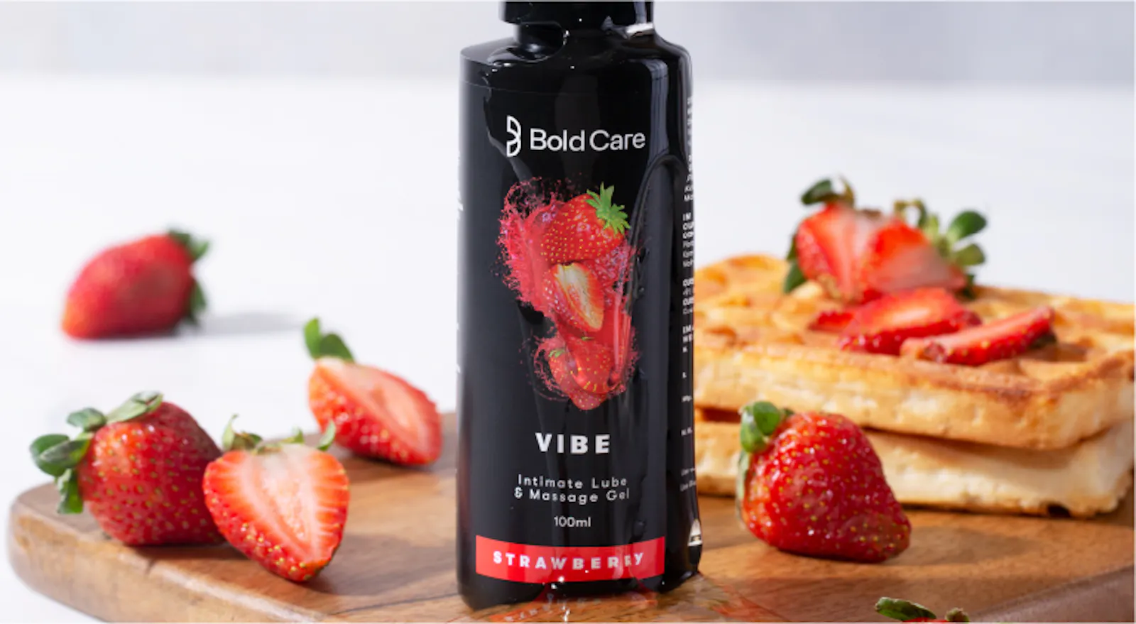 Vibe Strawberry Flavor Personal Lubricant and Massage Gel, 100ml