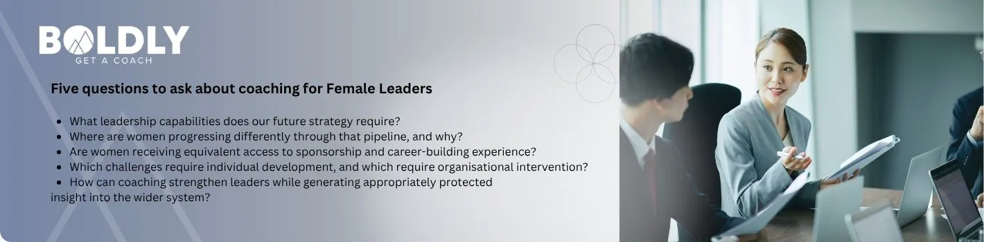 What are the questions to ask about coaching for female leaders