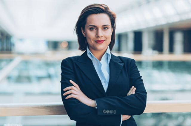 female corporate leader