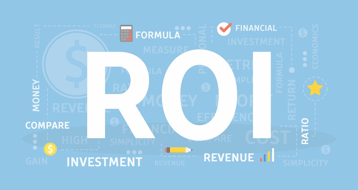 webpage banner showing ROI