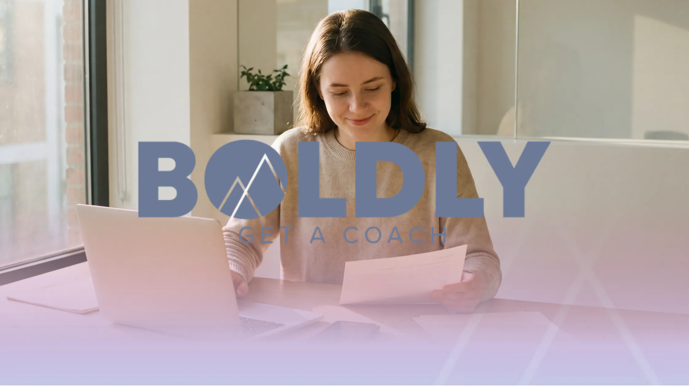 A woman is working on AI in coaching