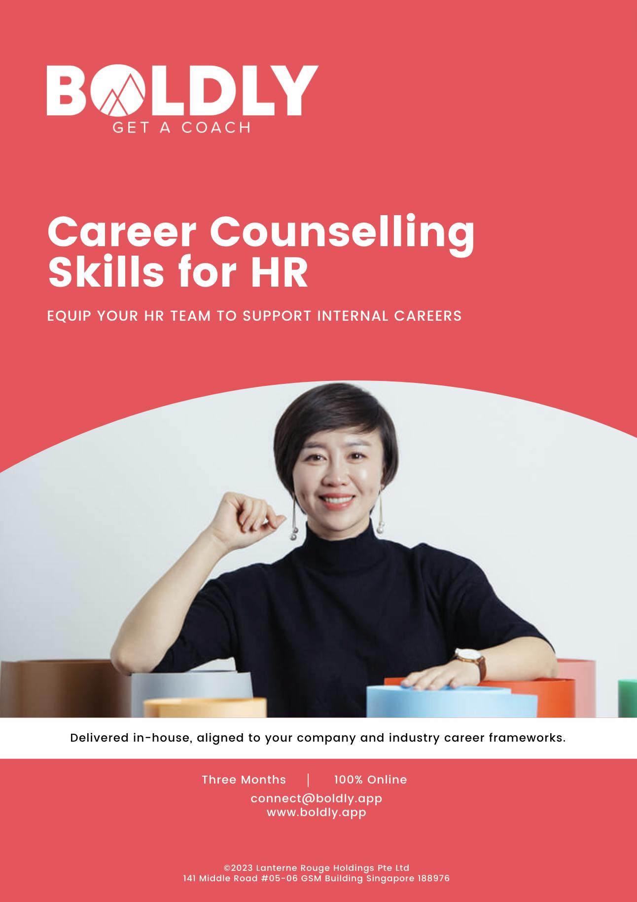 Career Counselling Skills for HR program brochure