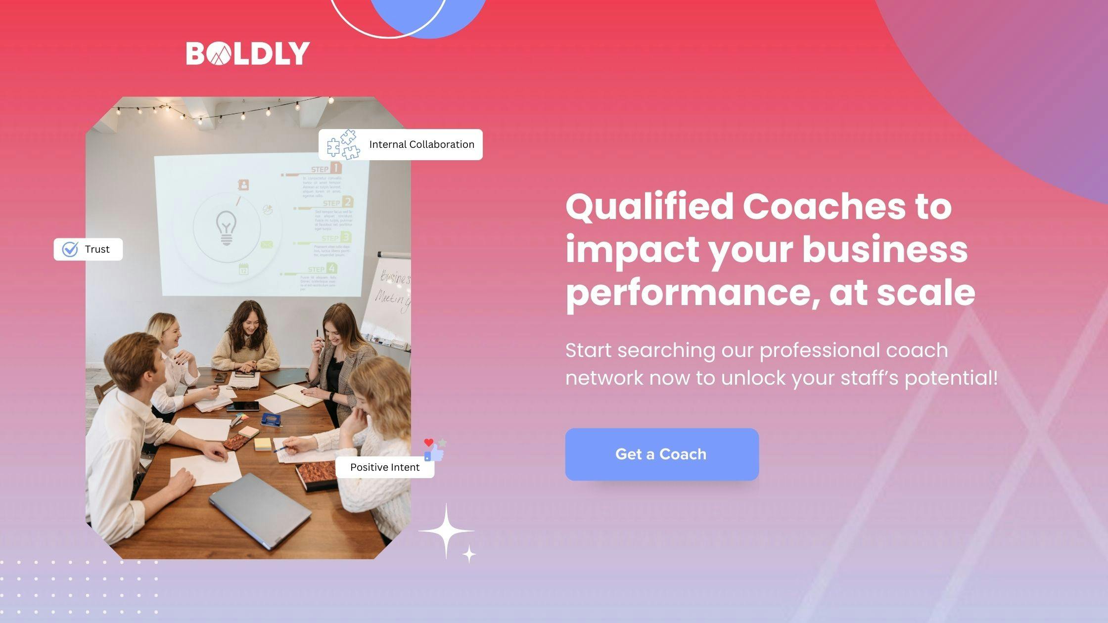 Find a qualified coach at BOLDLY