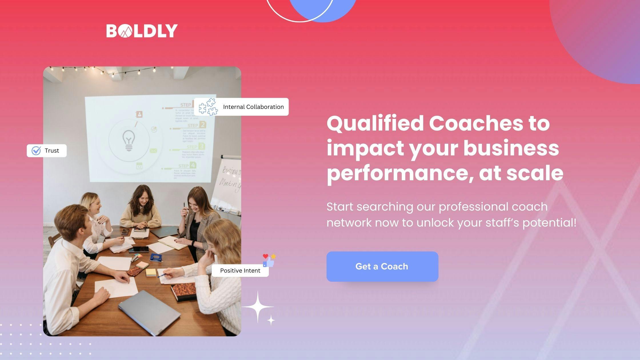 Find qualified Coaches to impact your business at BOLDLY