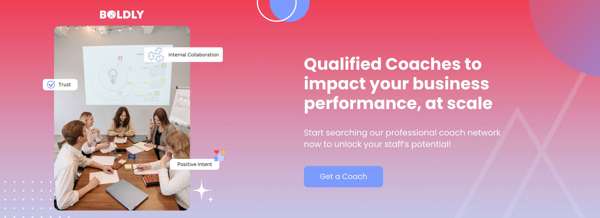Find a qualified coach at BOLDLY