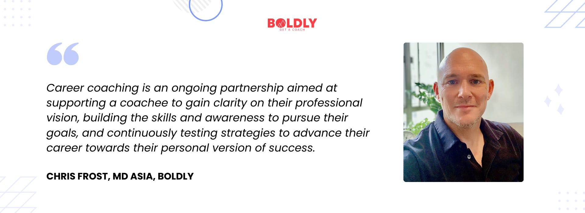 Chris Frost from BOLDLY talks about career coaching