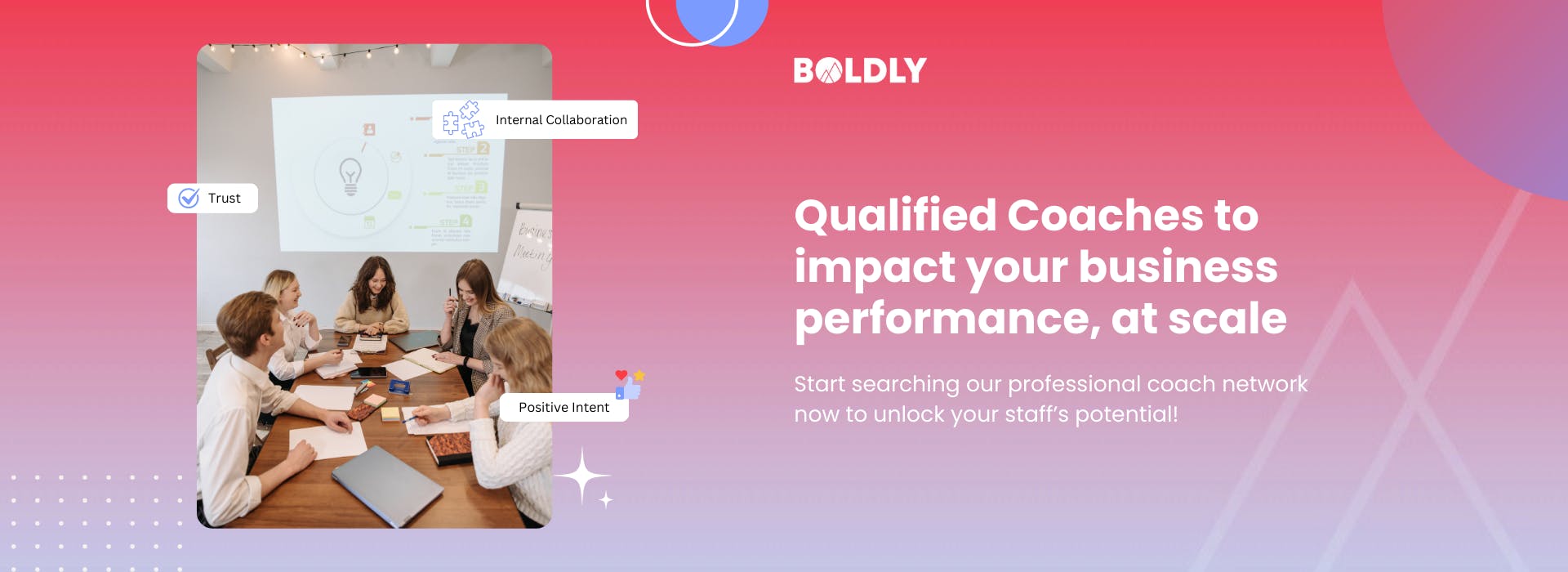 Find qualified coaches at BOLDLY to impact your business performance