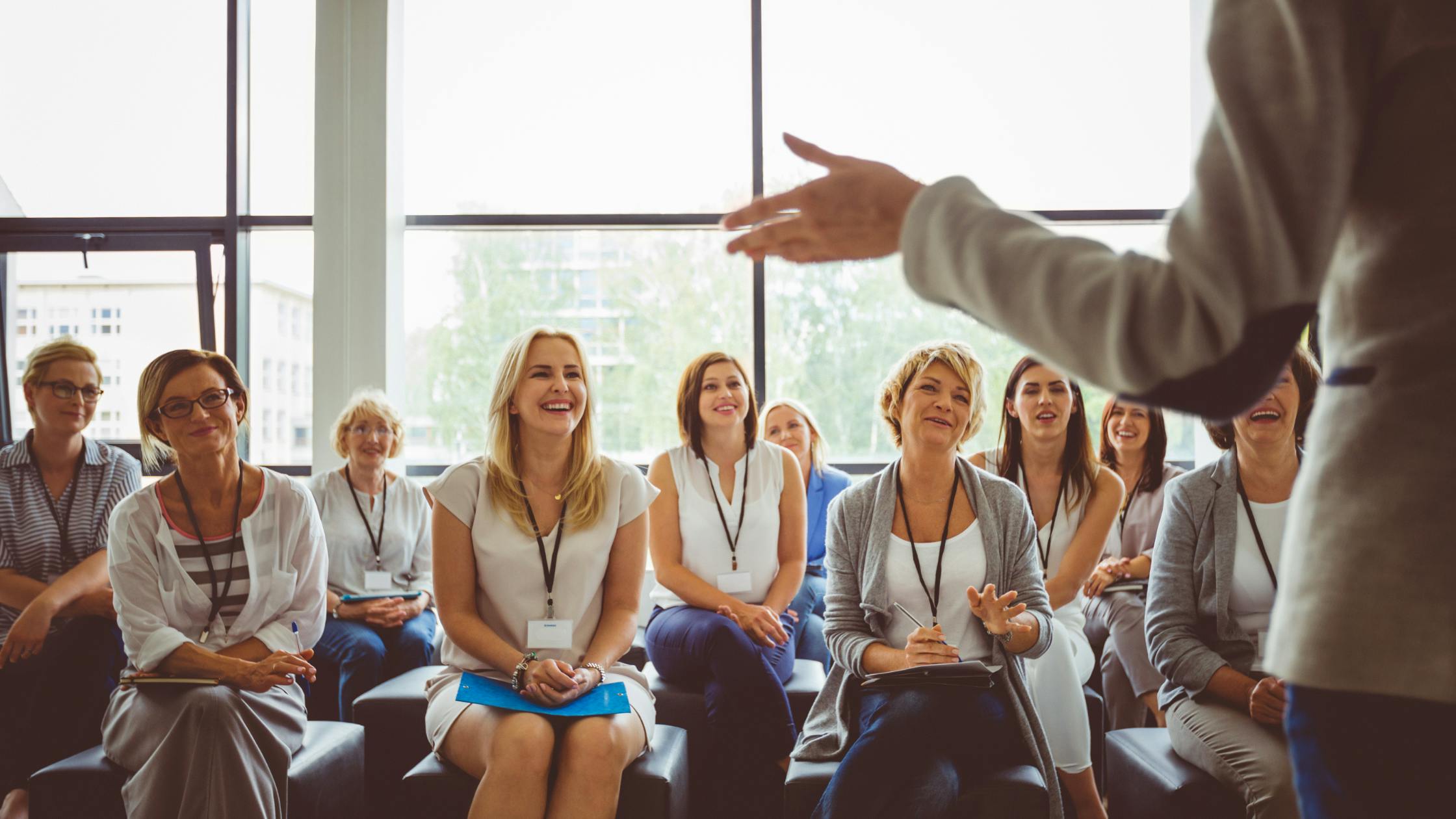 Group of Qiagen employees are having coaching meeting