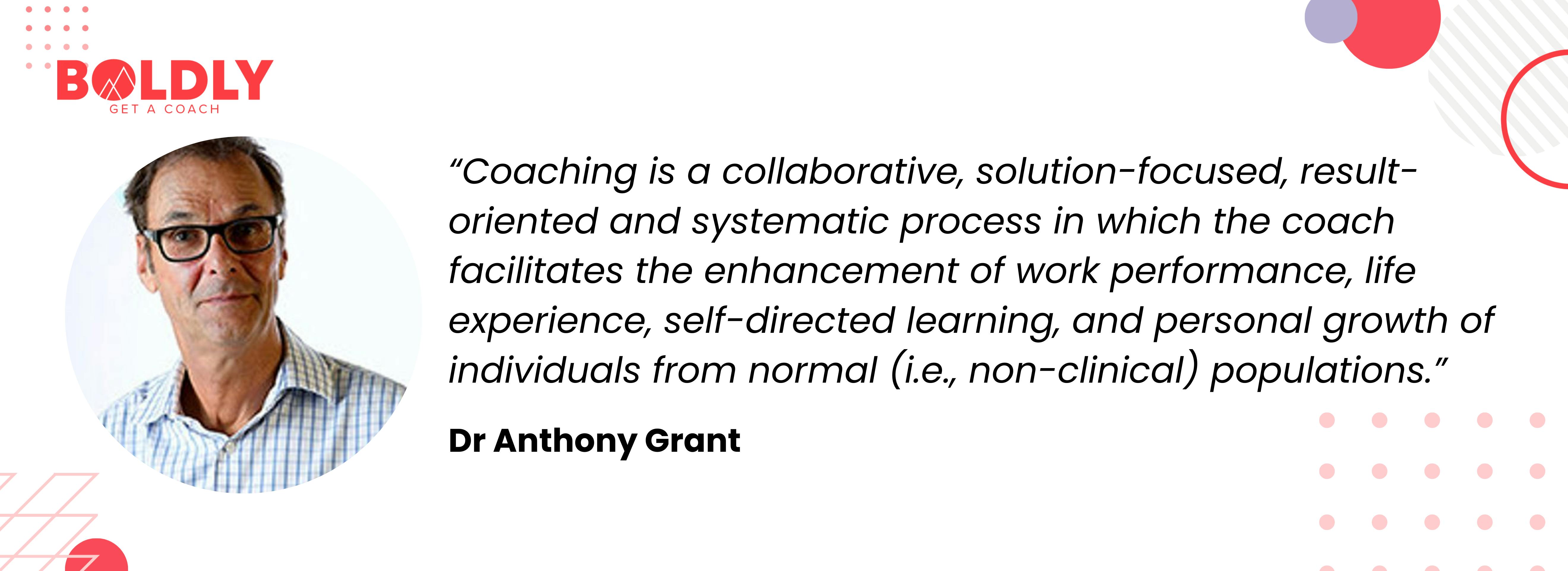 Coach Dr Anthony Grant