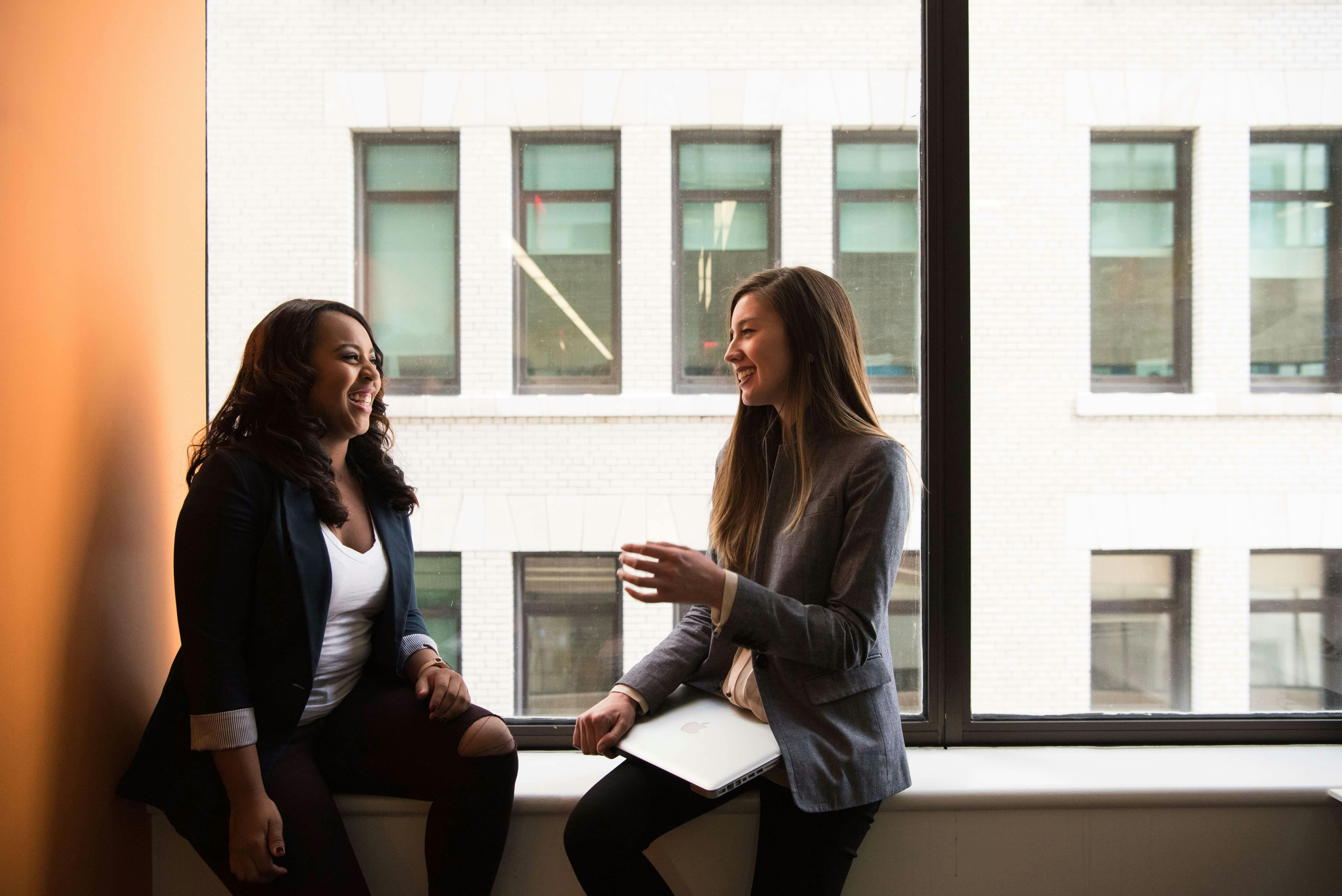 Ladies having a conversation