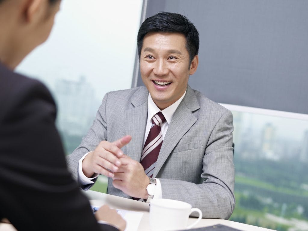 Businessmen in a meeting