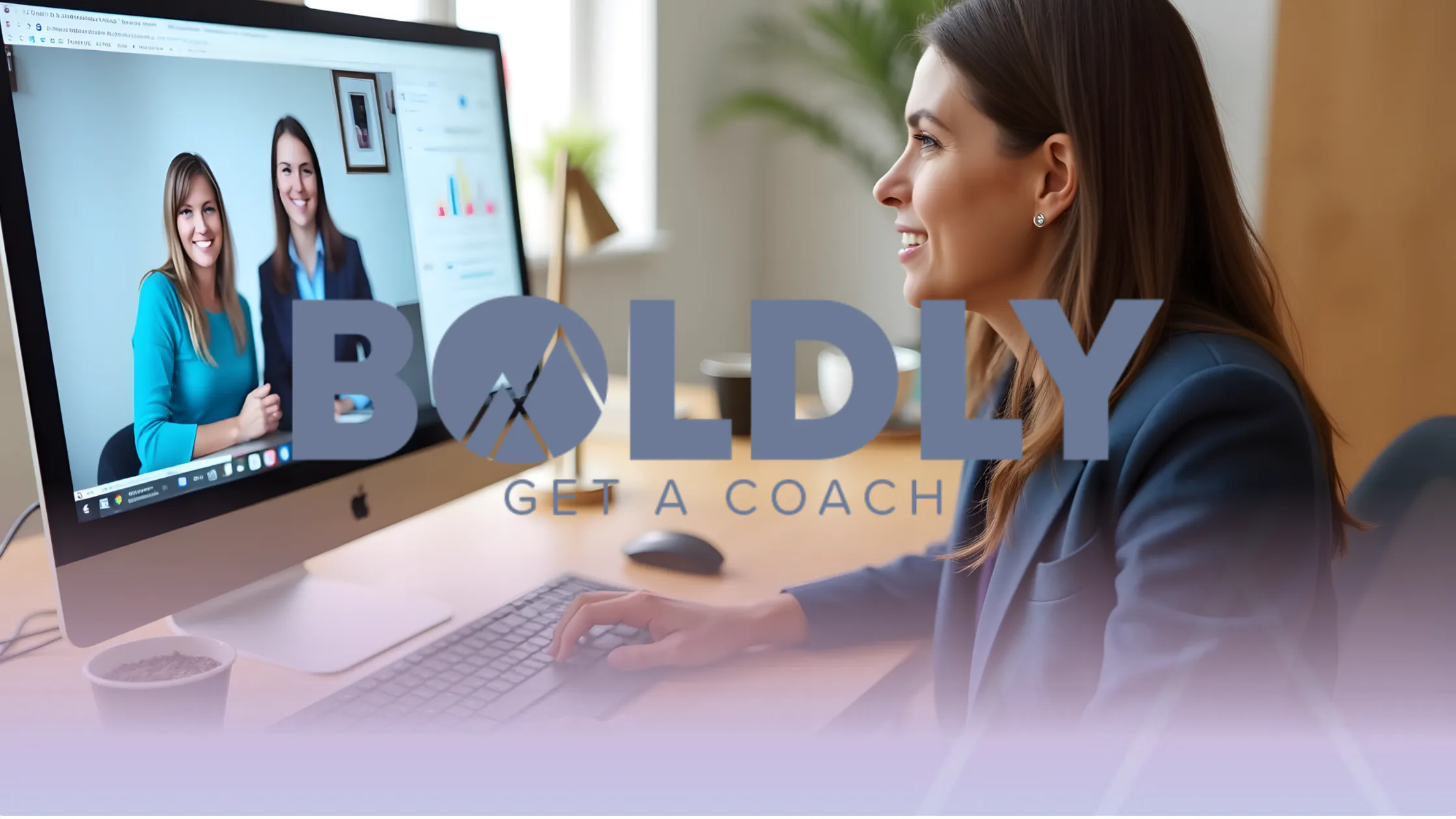 A woman is learning about the organizational transformation