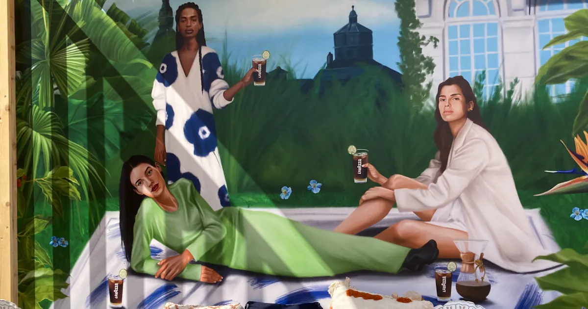 Décor du stand Lavazza