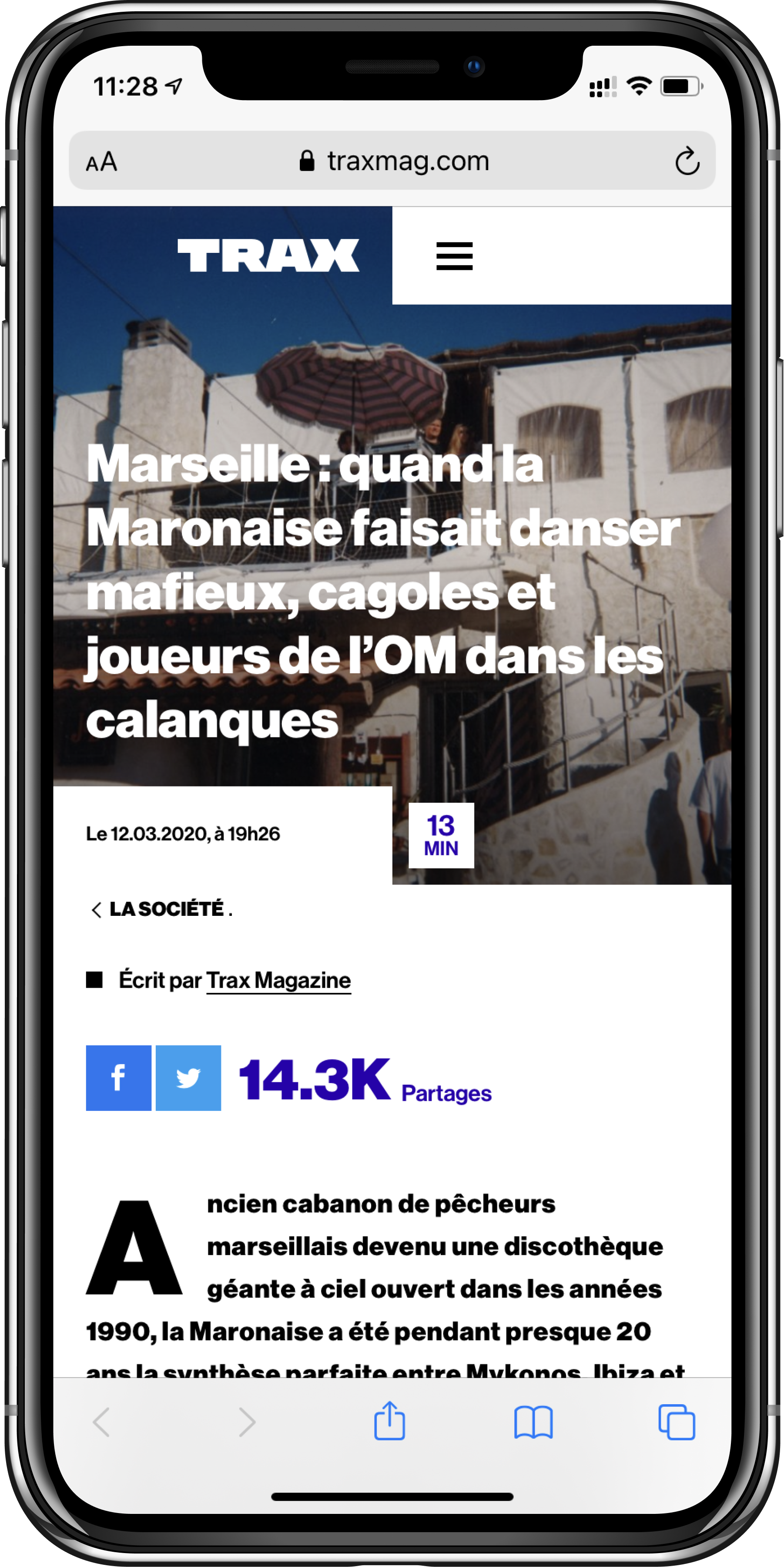 article trax téléphone