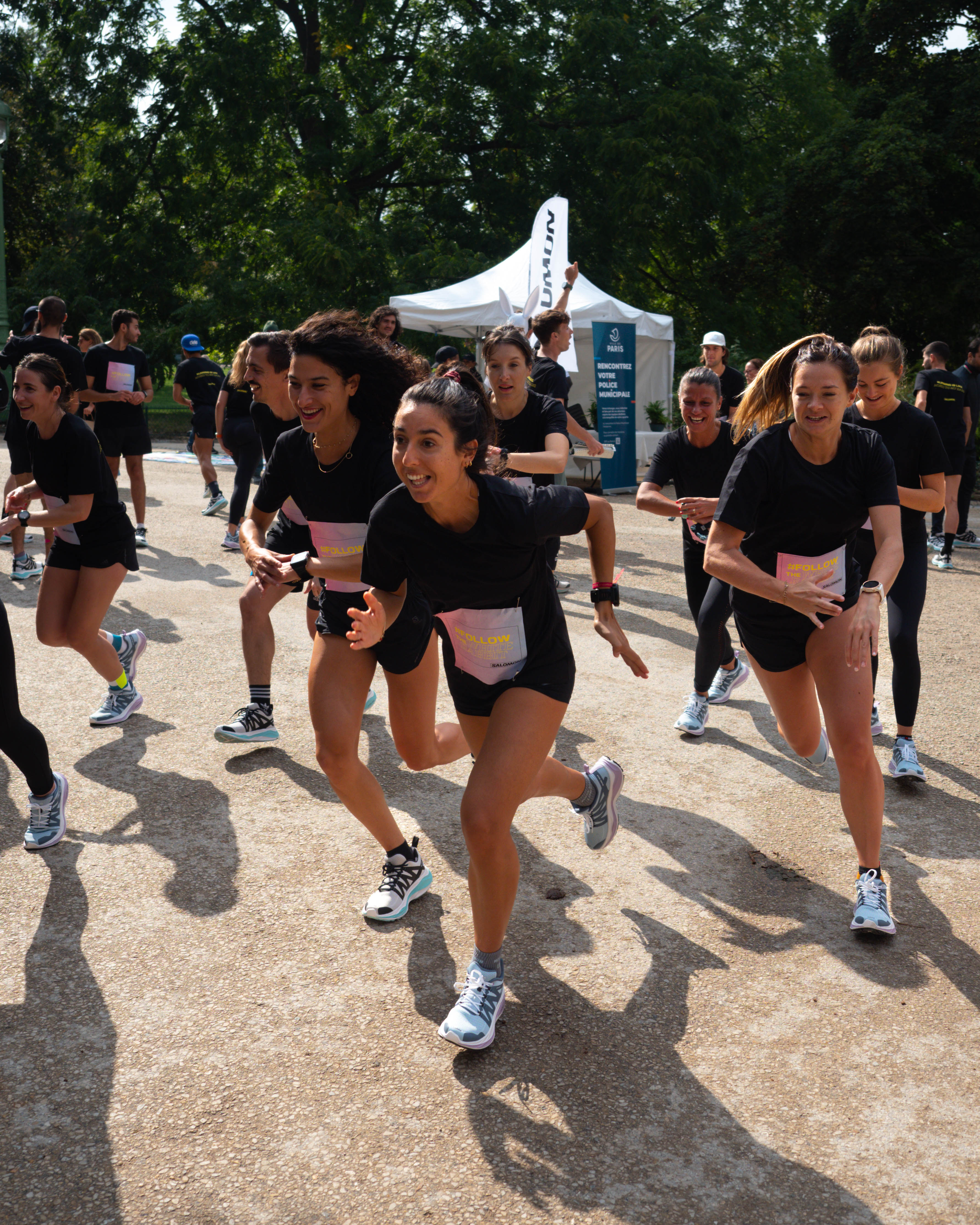 Les coureurs Salomon