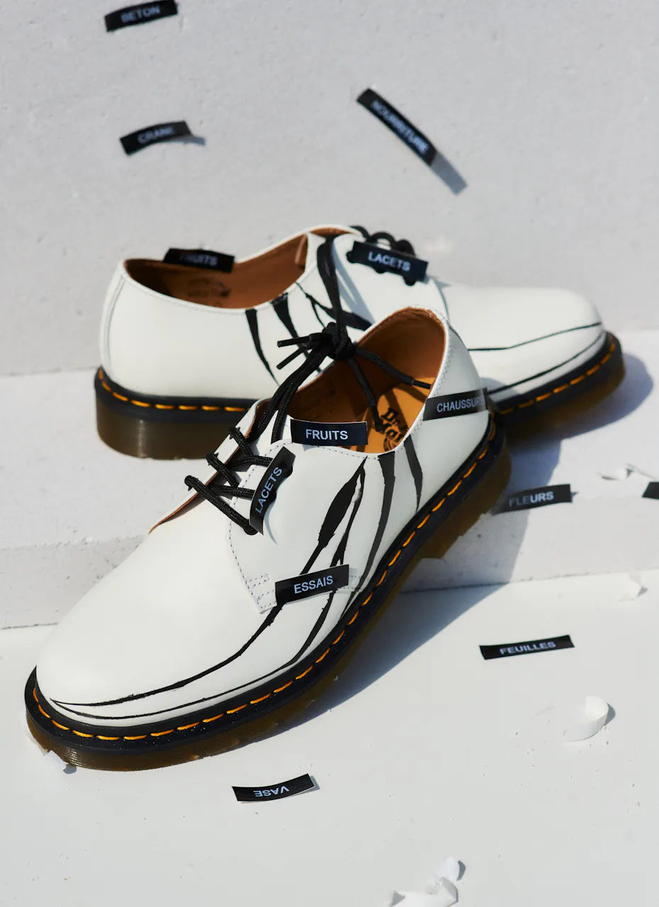 Dr Martens 0-93.Lab collaboration collection monochrome nature morte
