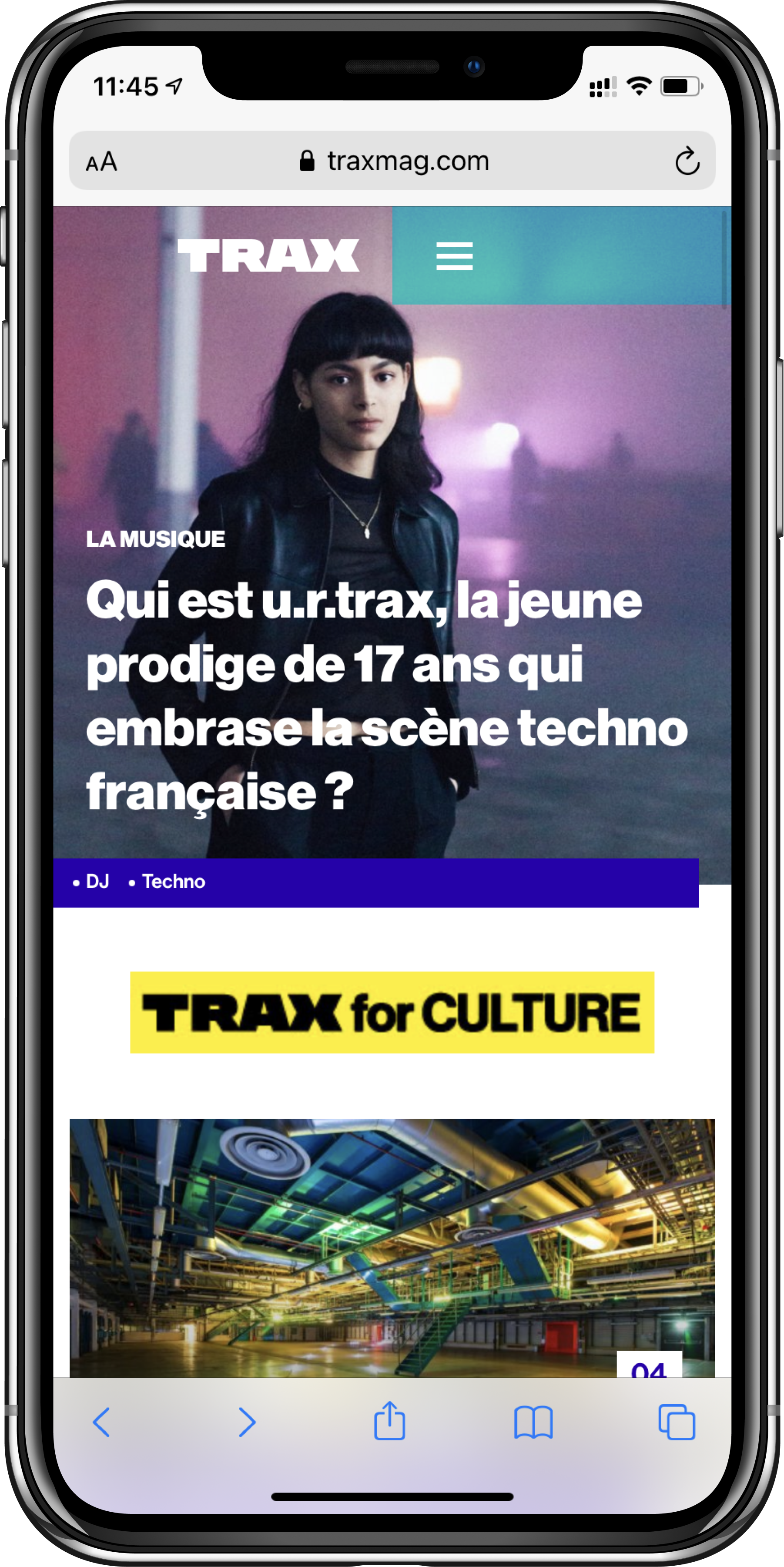 article trax téléphone