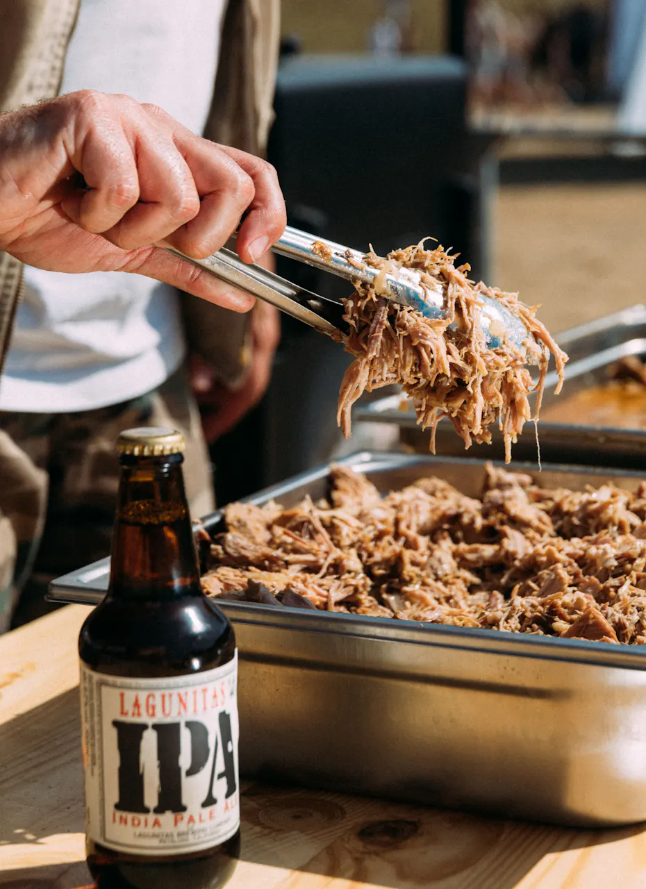 Pulled Pork et bière Lagunitas