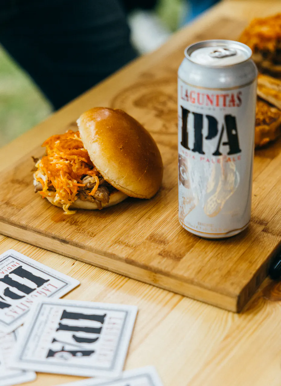 Burger et bière Lagunitas