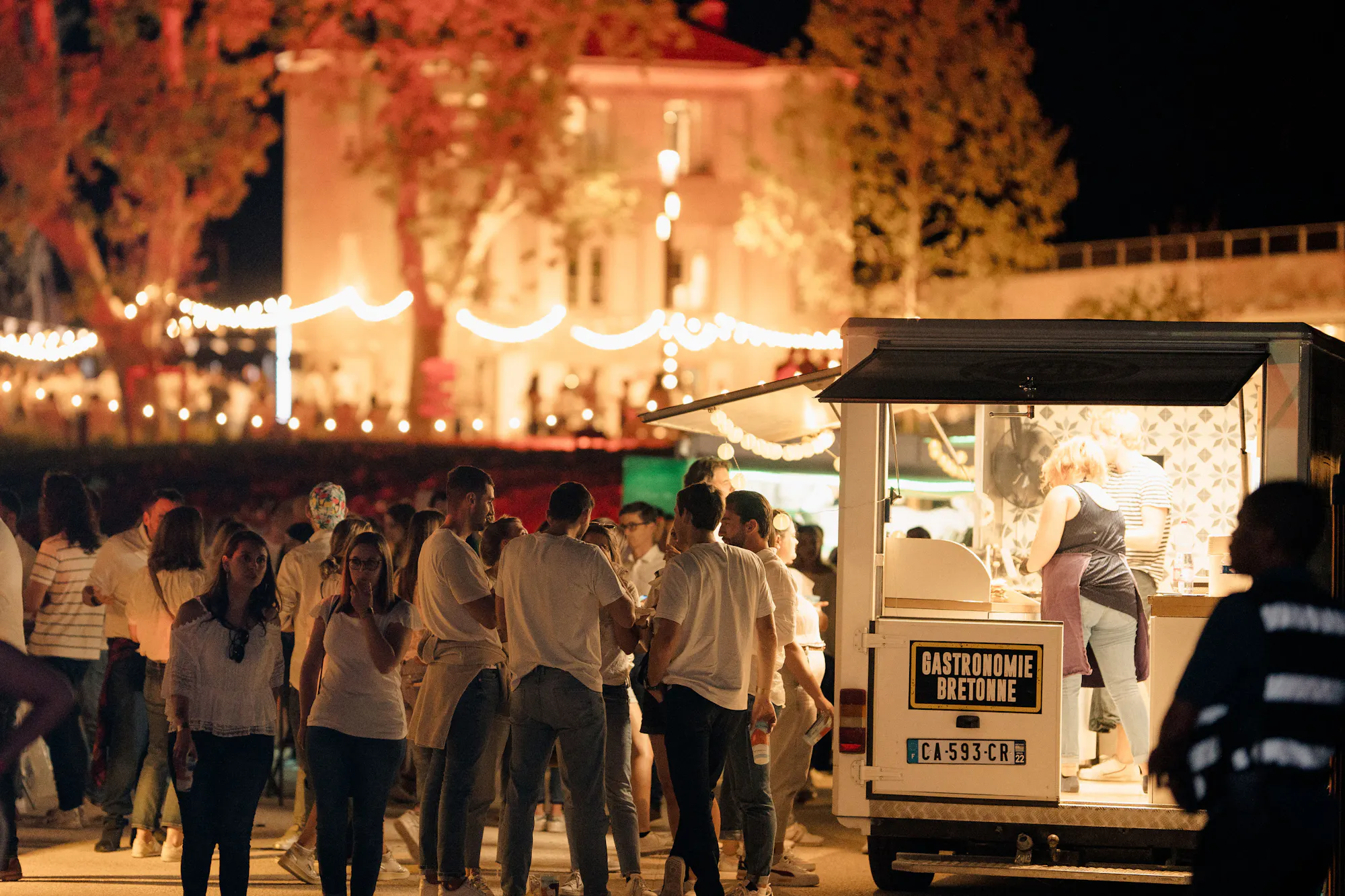 la villa Bastide et les foodtrucks du festival