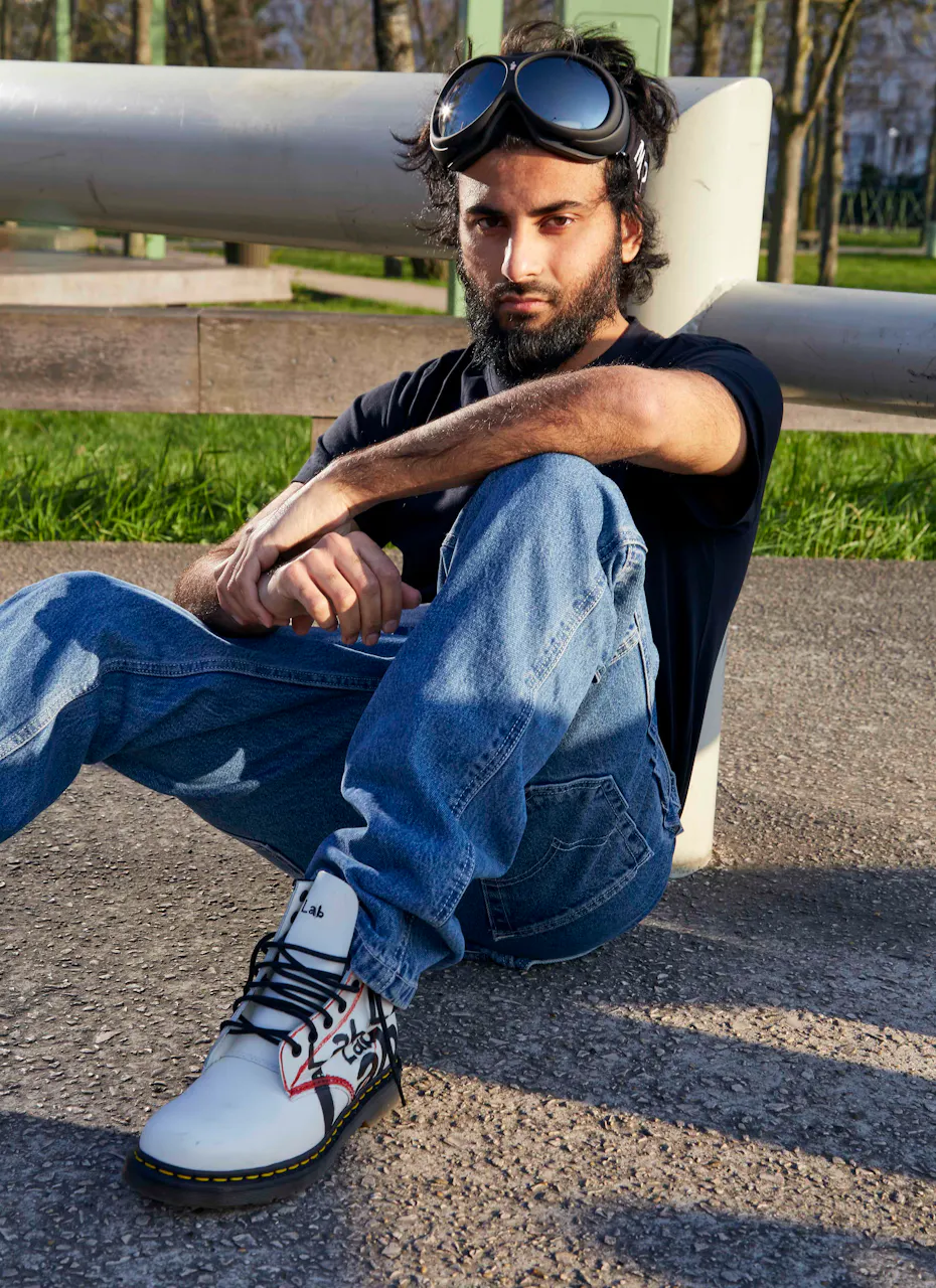 Dr Martens 0-93.Lab collaboration collection monochrome shooting