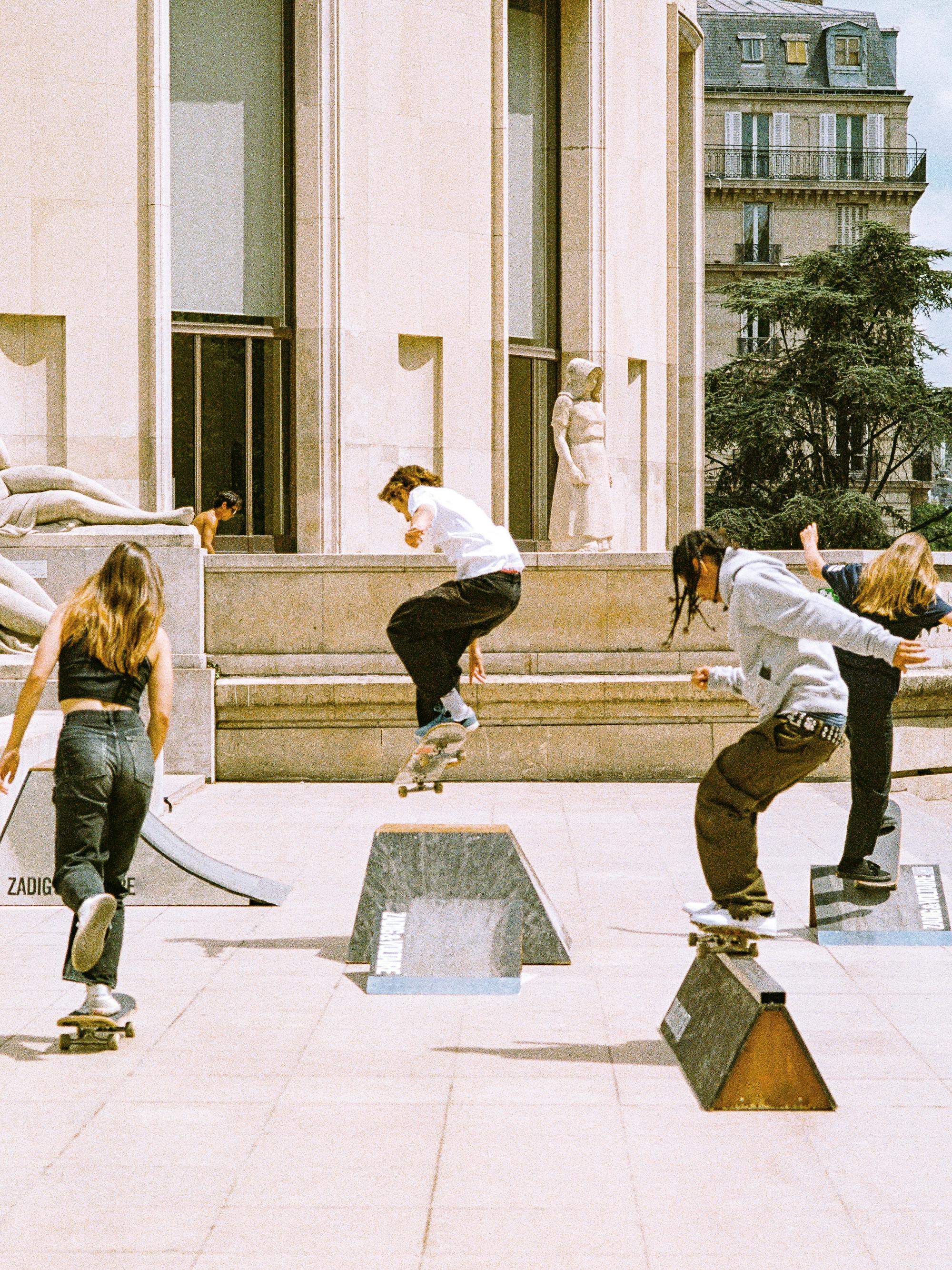 Les skateurs utilisants les modules Zadig & Voltaire