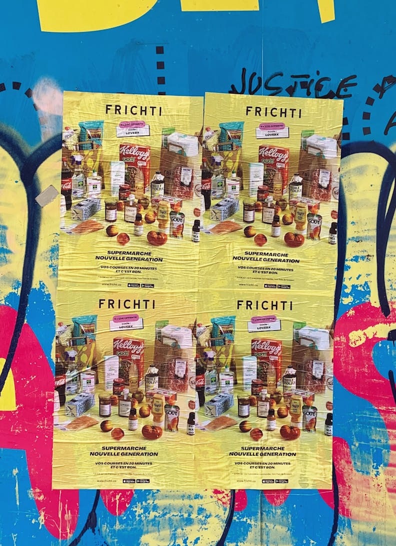 Opération de street marketing pour Frichti