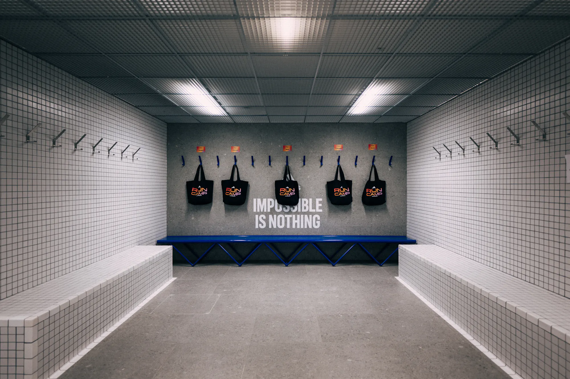 Les vestiaires adidas