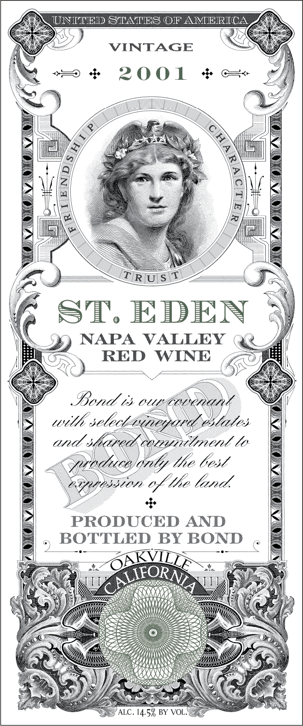 BOND St. Eden label - vintage 2001