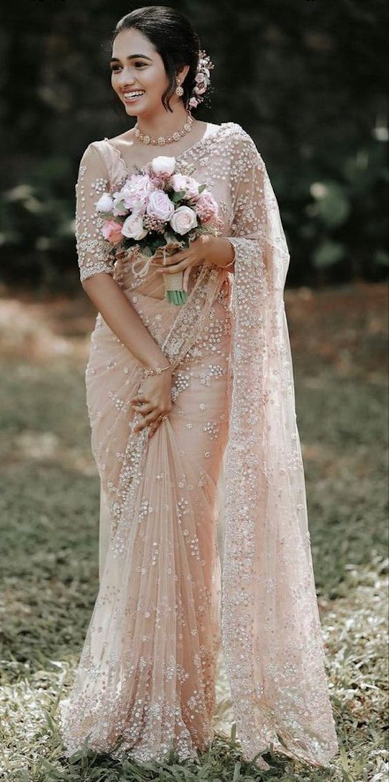 Lace saree