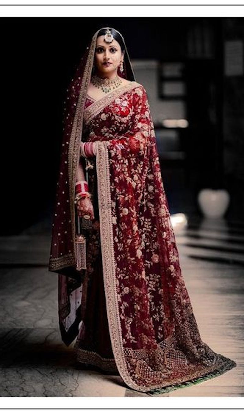 Zardosi saree