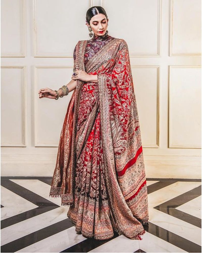 Benarasi ombre zardosi saree