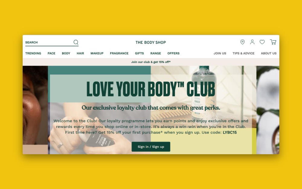 The Body Shop’s loyalty program resonates with their ethical customers by allowing them to donate their rewards to charities