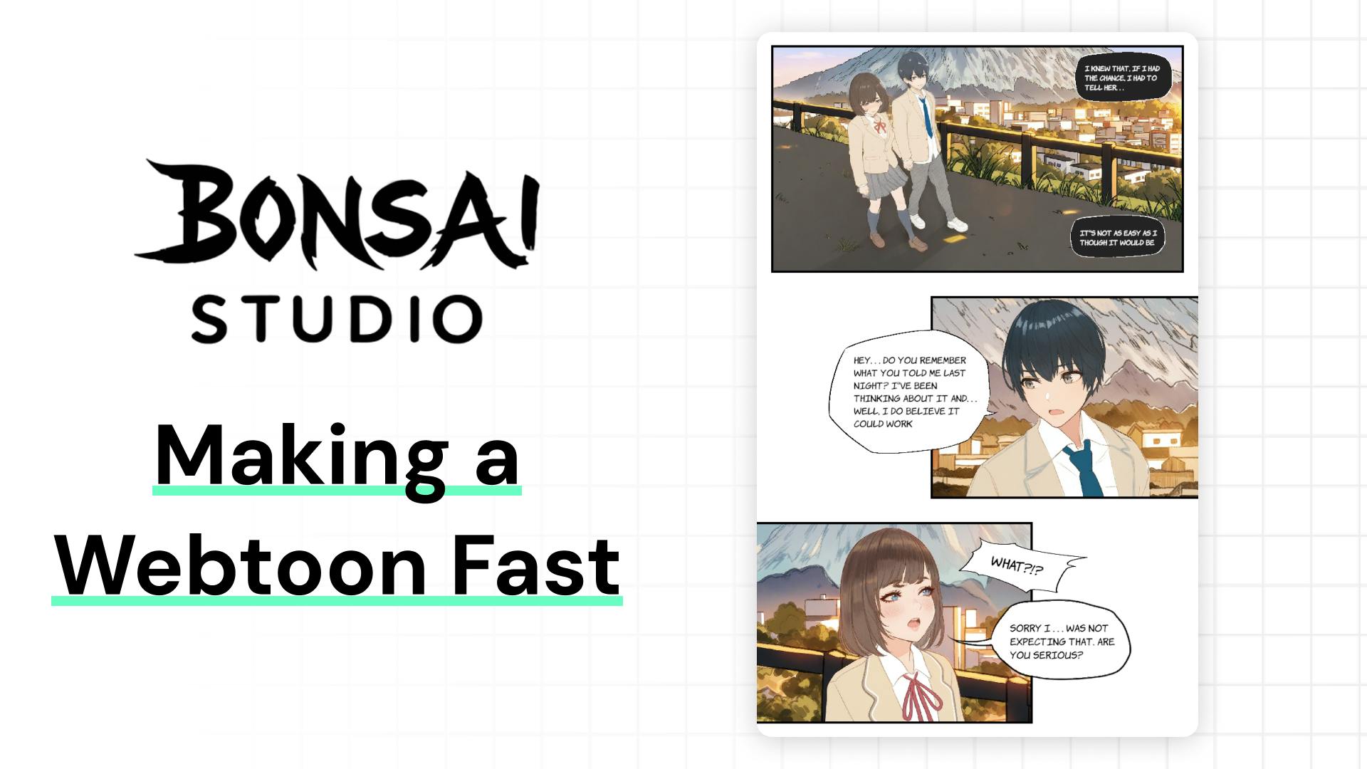 make a webtoon fast