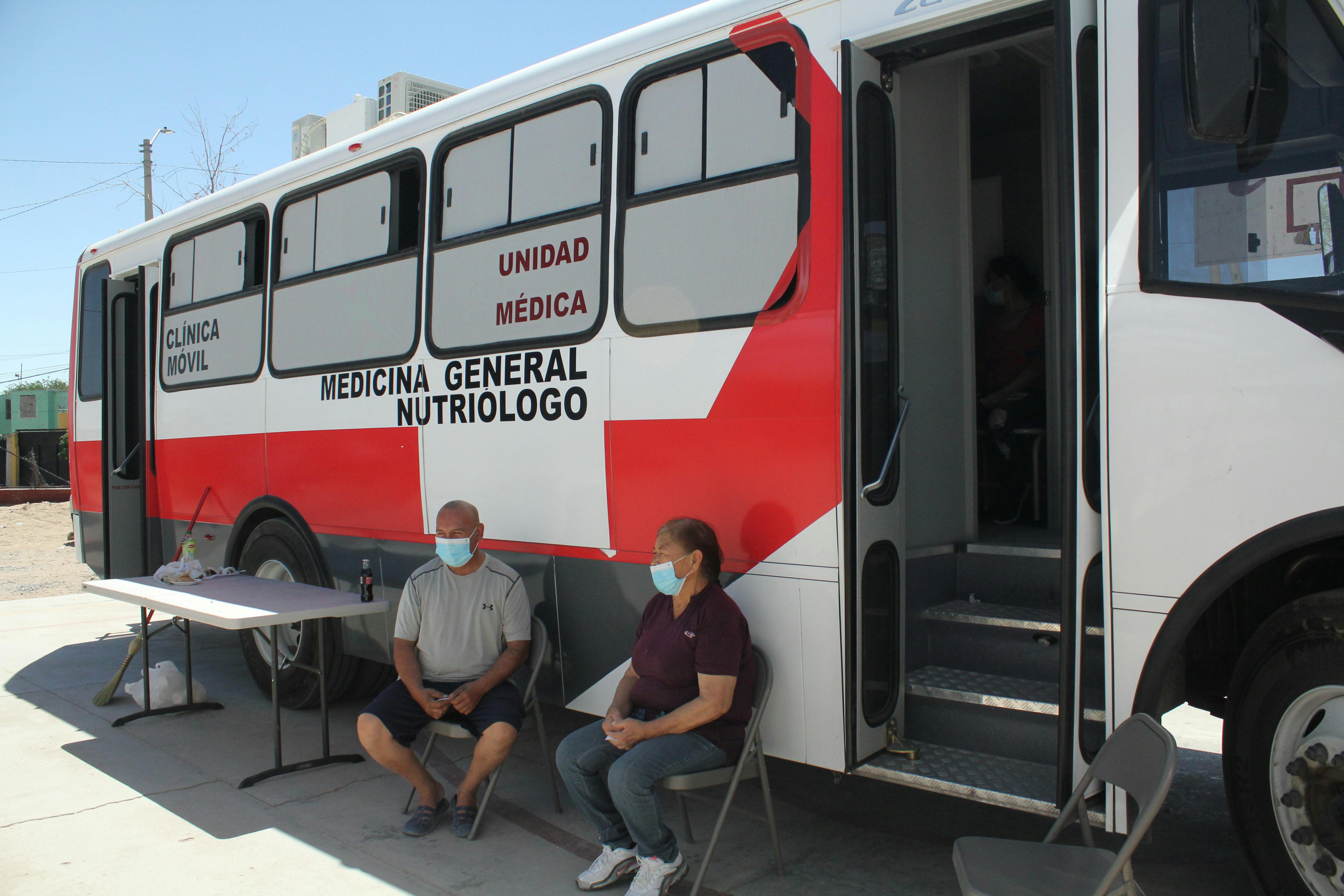 Clinica móvil en Juarez.