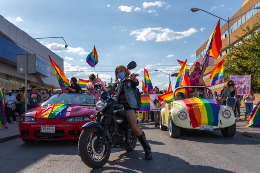 Marcha por el orgullo gay en Chihuahua.