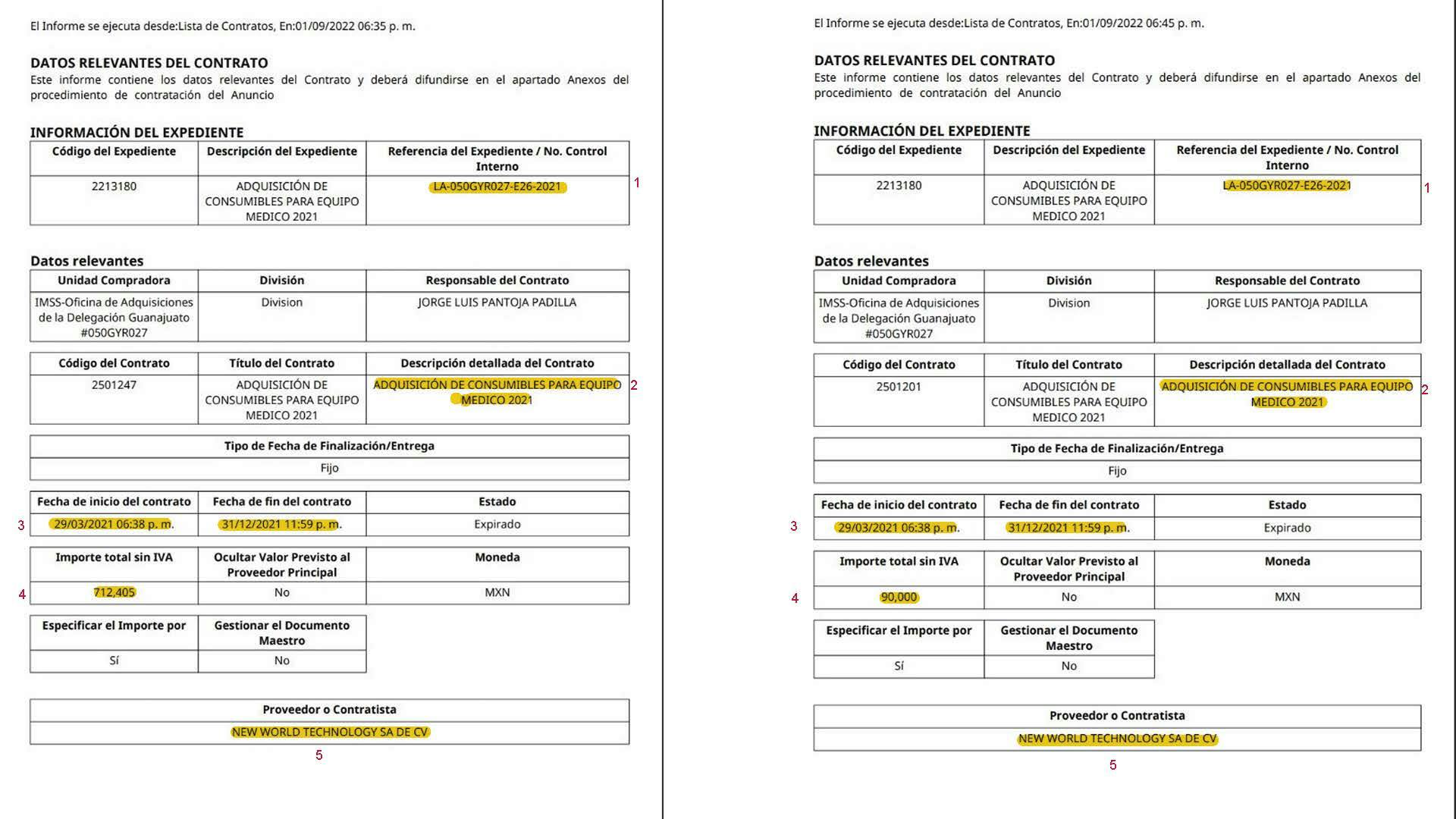 Partidas ganadas por New World Technology