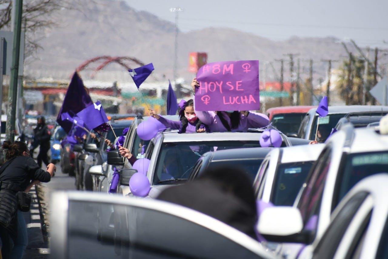 Caravana mujeres Ciduad Juarez violencia contra las mujeres
