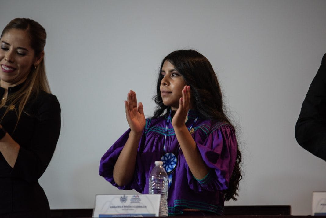Graciela Rojas, regidora rarámuri en la comisión de ecología.