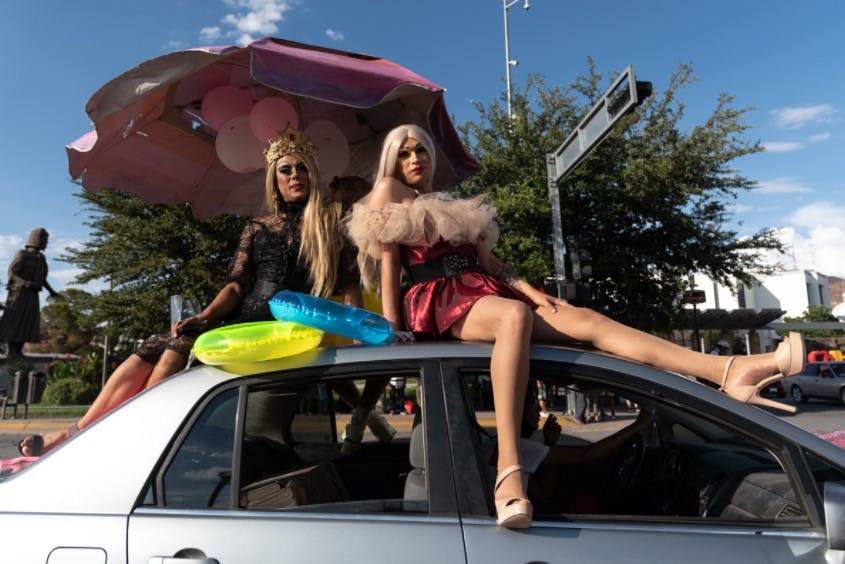 Marcha del orgullo gay en Chihuahua.