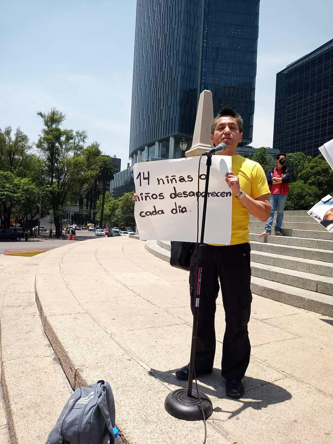 Colectivos de búsqueda de desaparecidos se pronuncian en la XI Marcha Nacional de la Dignidad el pasado 10 de mayo