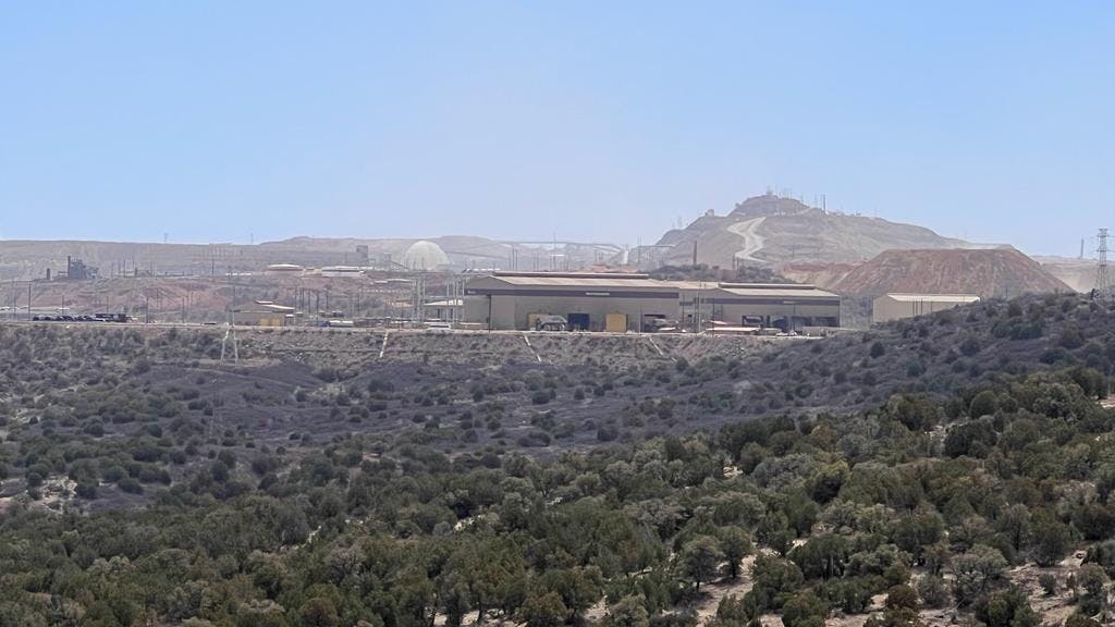 Vista panorámica de la mina de Cananea