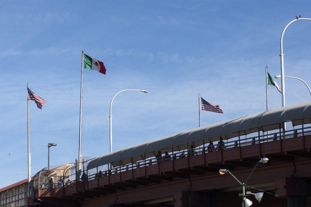 Puente internacional Ciudad Jua´rez. 