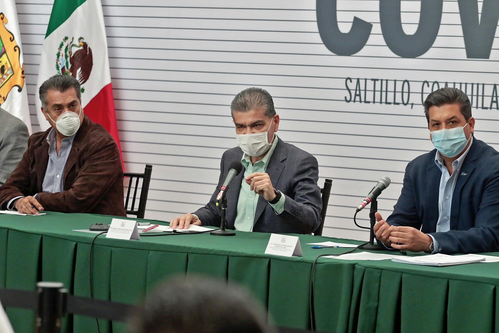 Gobernadores de Nuevo León, Coahuila y Tamaulipas. 